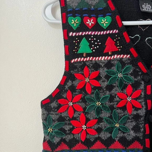 Vintage Designers Studios Holiday Vest - Picture 2 of 5